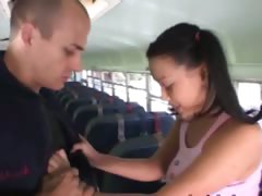 Brutal Bus Schoolgirl Teen